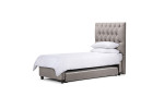 Skyler Dual Function Bed - Fusion Grey - Three Quarter -