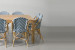 Clayden Tara 8 Seater Square Dining Set (1.6m) - Navy & White -