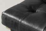 Replica Barcelona Leather Chair + Footstool - Black -