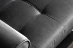 Hayden Velvet Corner Couch - Midnight -