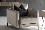 Hayden Velvet Lounge Suite - Champagne - 