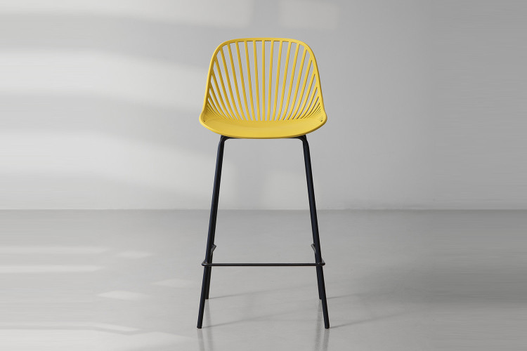 Yara Counter Bar Chair - Deep Mustard -