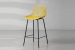 Yara Counter Bar Chair - Deep Mustard -