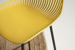 Yara Counter Bar Chair - Deep Mustard -