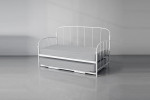 Metal Daybed - White - Helena -