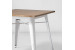 Odell Metal Dining Table - Matte White -