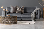 Ottavia 3 Seater Velvet Couch - Grey - 