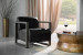 Baku Leather Armchair - Black Occasional Chairs - 1