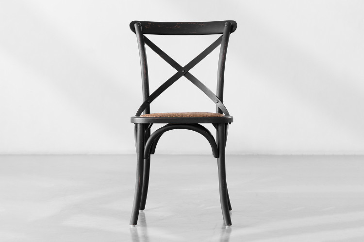 La Rochelle Dining Chair - Rustic Black -