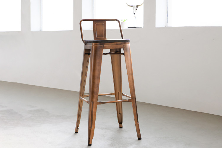 Tyce Tall Bar Chair - Copper -