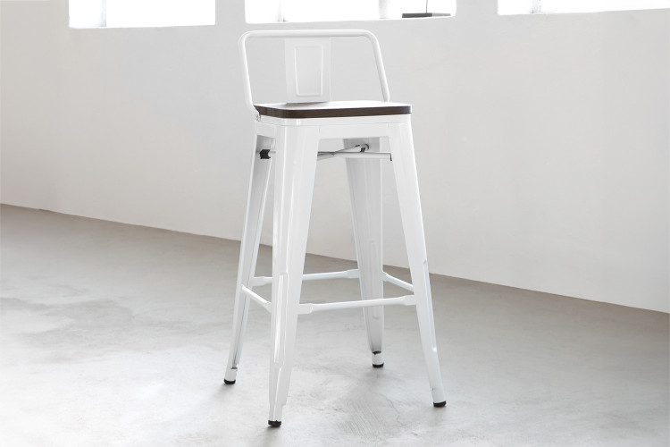 Tyce Counter Bar Chair - White  -