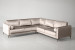 Hayden Velvet Corner Couch - Champagne -