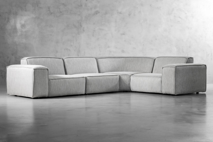 Jagger Modular - Corner Couch Set - Mist Fabric Corner Couches - 1