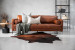 Hayden 3 Seater Leather Couch - Burnt Tan 3 Seater Leather Couches - 1