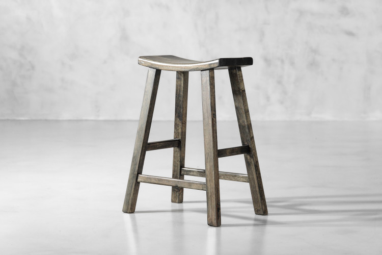 Ryder Wooden Bar Stool - Smoked Oak Ryder Wooden Bar Chair Collection - 1