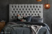 Kate Headboard - Queen - Velvet Grey Queen Headboards - 1