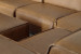 Jagger Leather Modular - Corner Couch With Ottoman - Sahara Leather Corner Couches