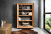 Cordoba Room Divider Display Shelf - Natural & Black Shelving and Display Units - 1