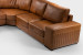 Nixon Four Piece Leather Corner Couch - Desert Tan