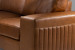 Nixon Three Piece Leather Corner Couch - Desert Tan