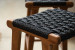 Matteo Teakwood Barstool - Black