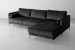 Hayden Velvet L-Shape Couch - Midnight