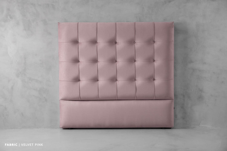 Ariella Headboard - Queen - Velvet Pink Queen Headboards - 1