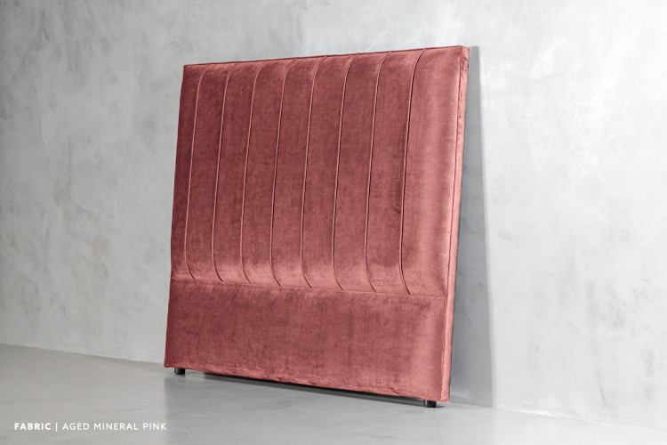 Harlem Headboard - Double - Aged Mineral Pink Double Headboards - 1