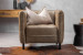 Edison Leather Armchair - Smoke Armchairs - 3