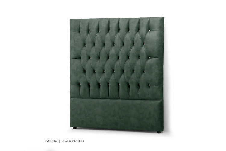 Catherine Diamond Tufted Headboard - King - Aged Forest King Headboards - 1