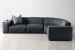 Jagger Modular - Corner Couch Set - Night Sky Fabric Corner Couches - 4