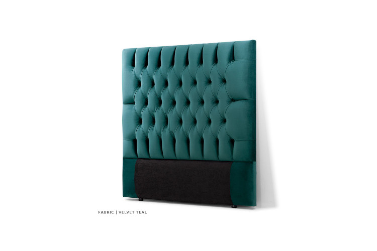 Catherine Headboard - Queen - Velvet Teal Queen Headboards - 1