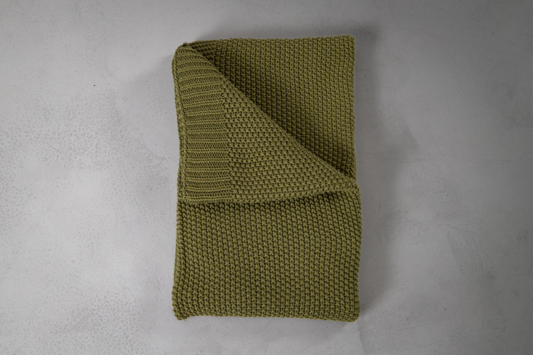 Nita Throw - Large - Olive Throws - 1