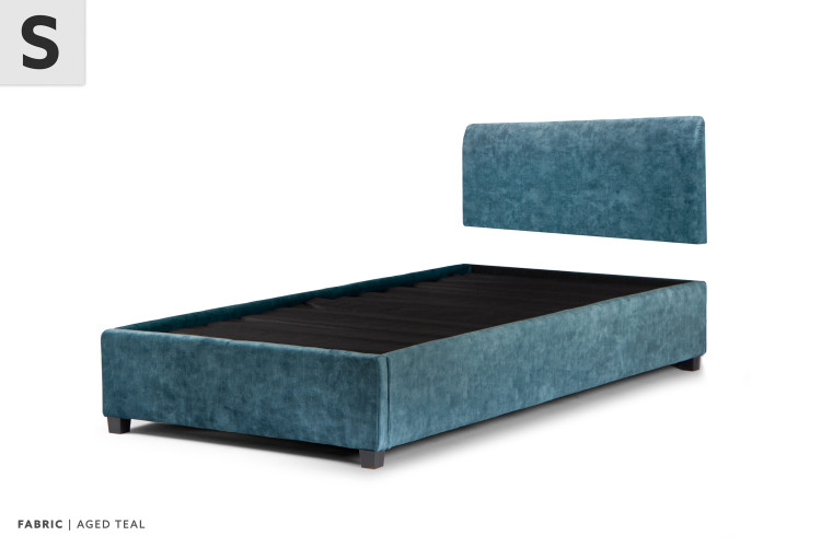 Gemma Kylan Bed - Single - Aged Teal Single Beds - 1