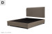 Gemma Kylan Bed - Double - Alaska Brown Double Beds - 1