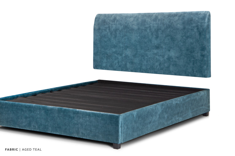 Gemma Kylan Bed - King - Aged Teal King Size Beds - 1