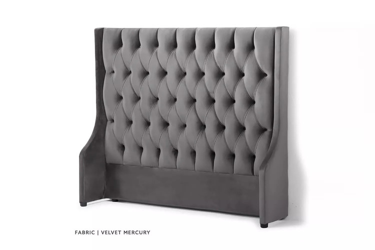 Madison - Queen Headboard  - Velvet Mercury Queen Headboards - 1