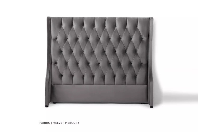 Madison - Queen Headboard  - Velvet Mercury Queen Headboards - 1