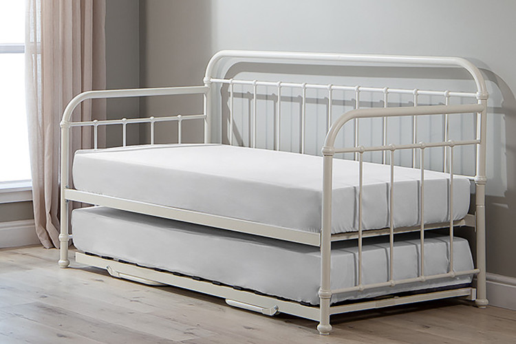 Eralena Metal Daybed Complete - White Sleeper Couches and Daybeds - 3