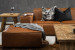 Jagger Leather Modular - Corner Couch With Ottoman - Desert Tan Leather Corner Couches