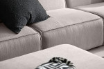 Jagger  Modular - Corner Couch With Ottoman - Taupe -