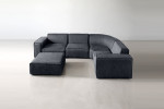 Jagger Modular - Corner Couch With Ottoman - Night Sky -