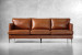 Remington 3-Seater Leather Couch - Burnt Tan 3 Seater Leather Couches - 1