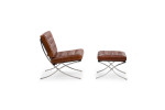 Replica Barcelona Chair + Footstool - Tan| Armchairs for Sale | Living | Cielo -