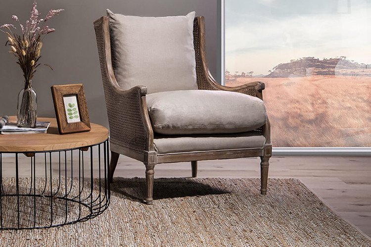 Belden Armchair - Taupe | Buy Furniture Online -