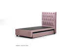 Skyler Dual Function Bed -  Velvet Pink - Single -