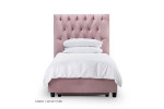 Skyler Dual Function Bed -  Velvet Pink - Three Quarter -