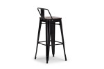 Tyce Tall Bar Chair - Black  -