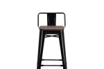 Tyce Tall Bar Chair - Black  -