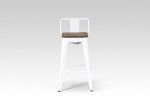 Tyce Counter Bar Chair - White  - 